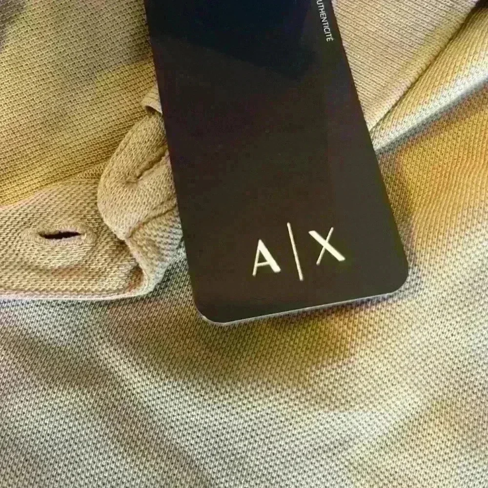 Armani Exchange New A|X Performance Polo 100% Soft Cotton  Golf Logo Men's XL - Picture 2 of 5